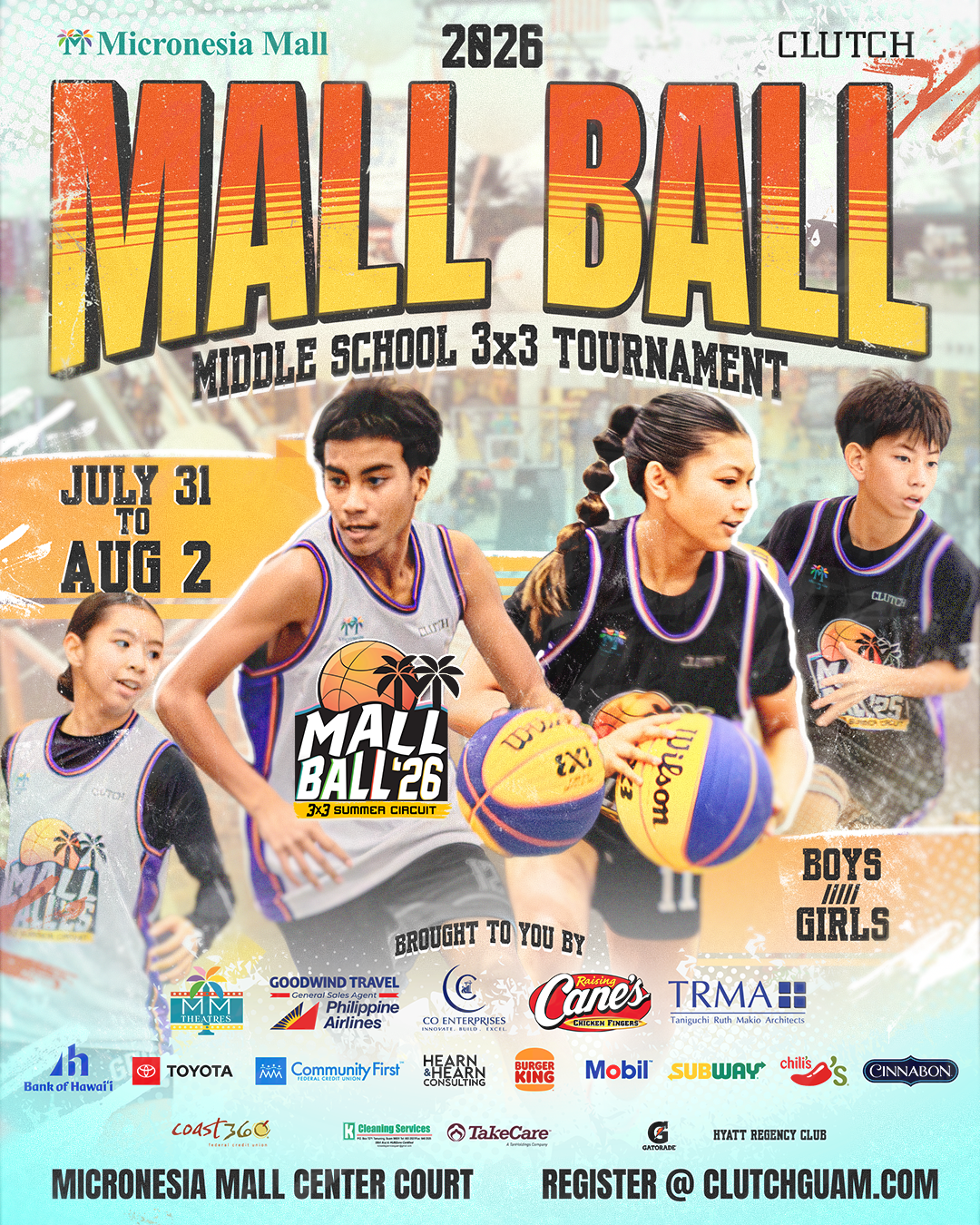 Mall Ball 3X3 2026 Middle School Tournament 2026071408