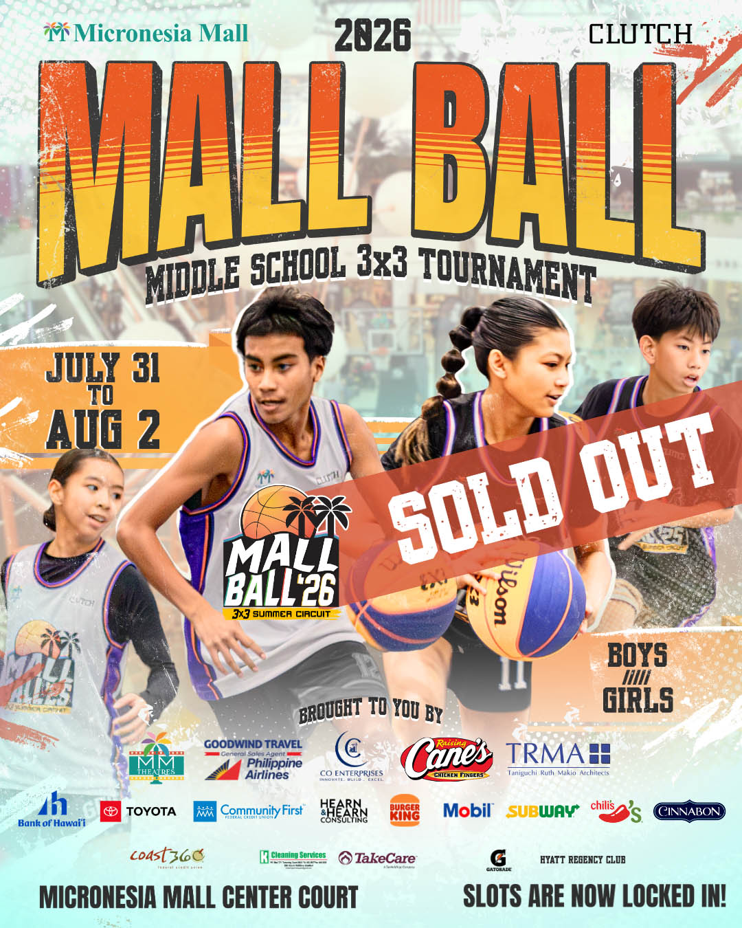 Mall Ball 3X3 2026 Middle School Tournament 20260727